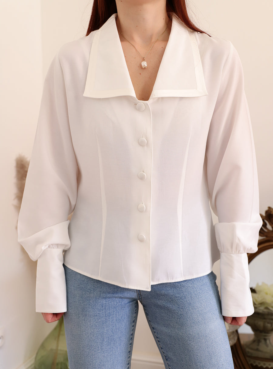 Blouse bimatière