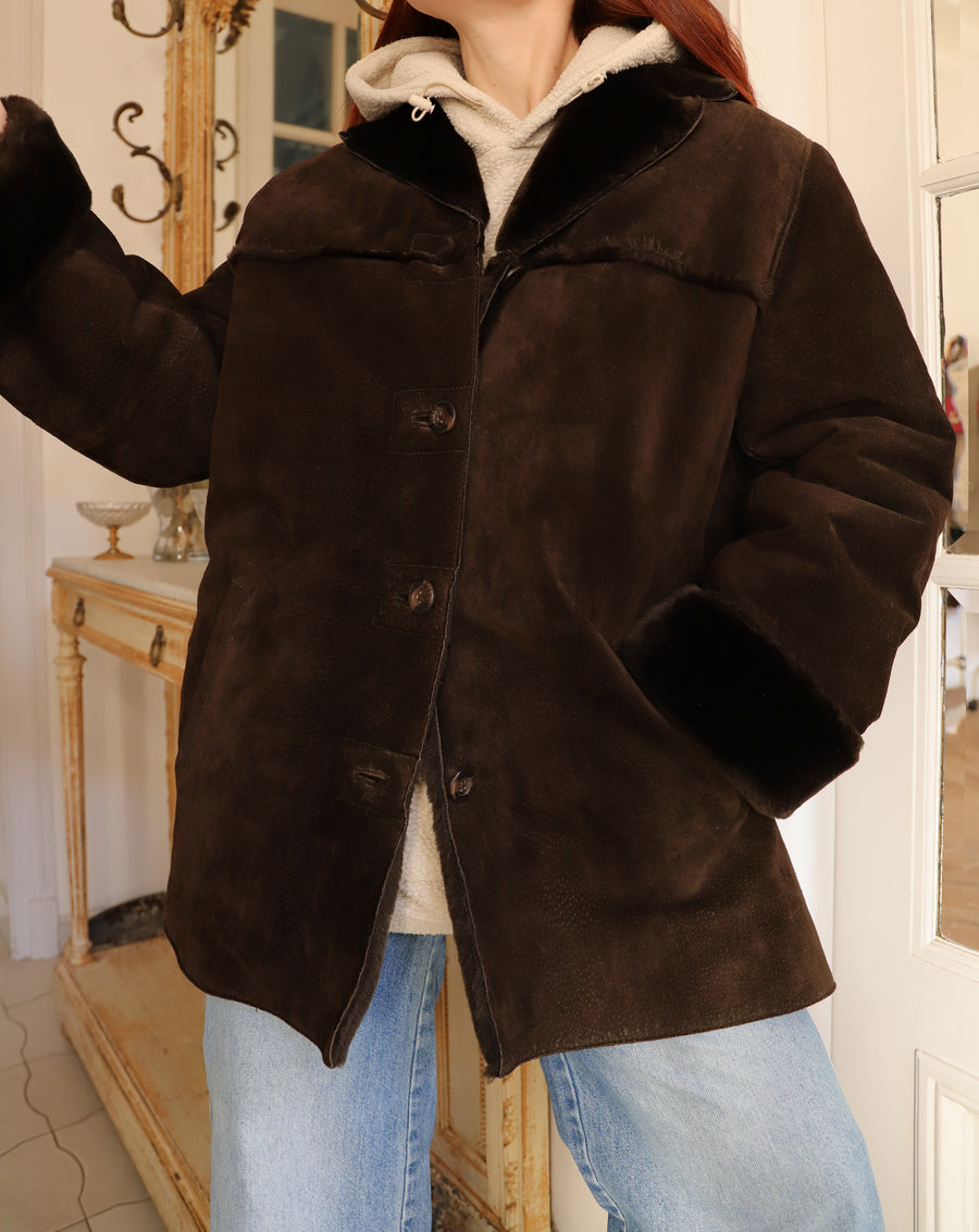 Manteau Cuir / Sherpa