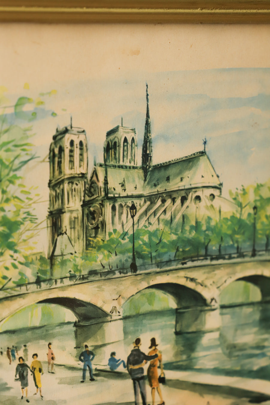 Aquarelle Notre Dame de Paris