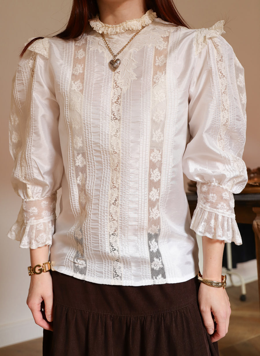 Blouse victorienne en soie