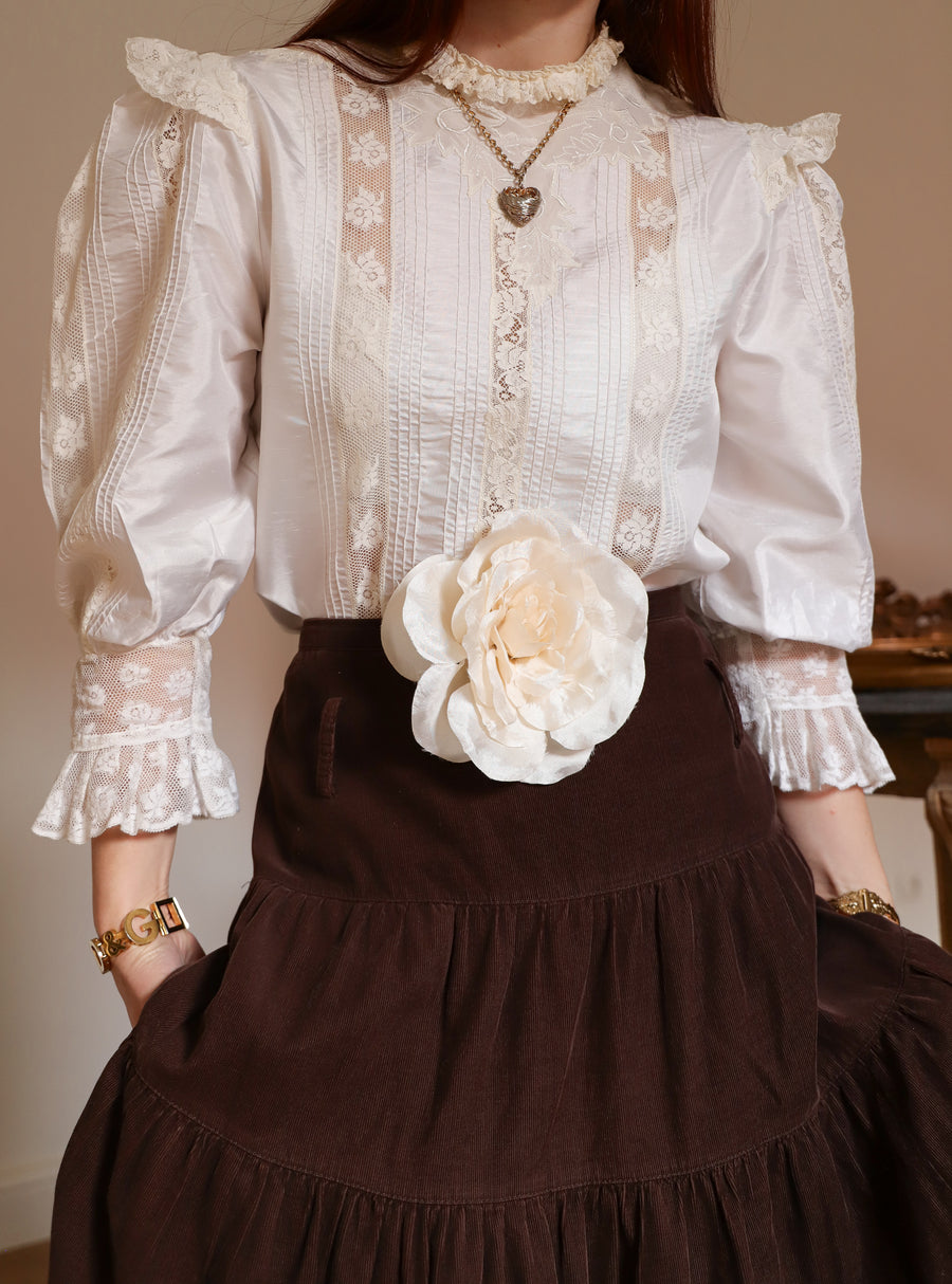 Blouse victorienne en soie