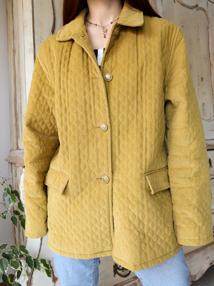 Veste velours matelassé