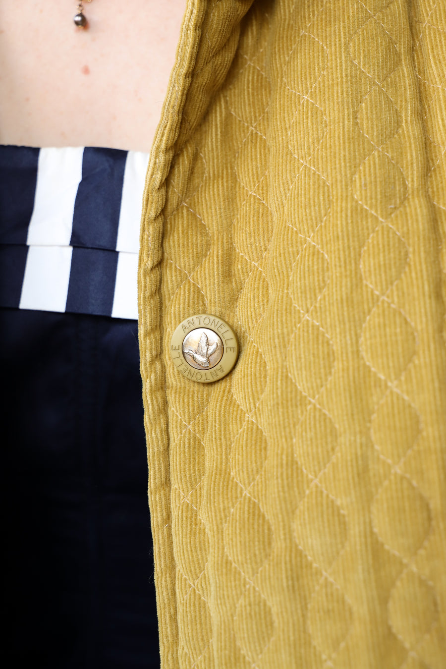 Veste velours matelassé
