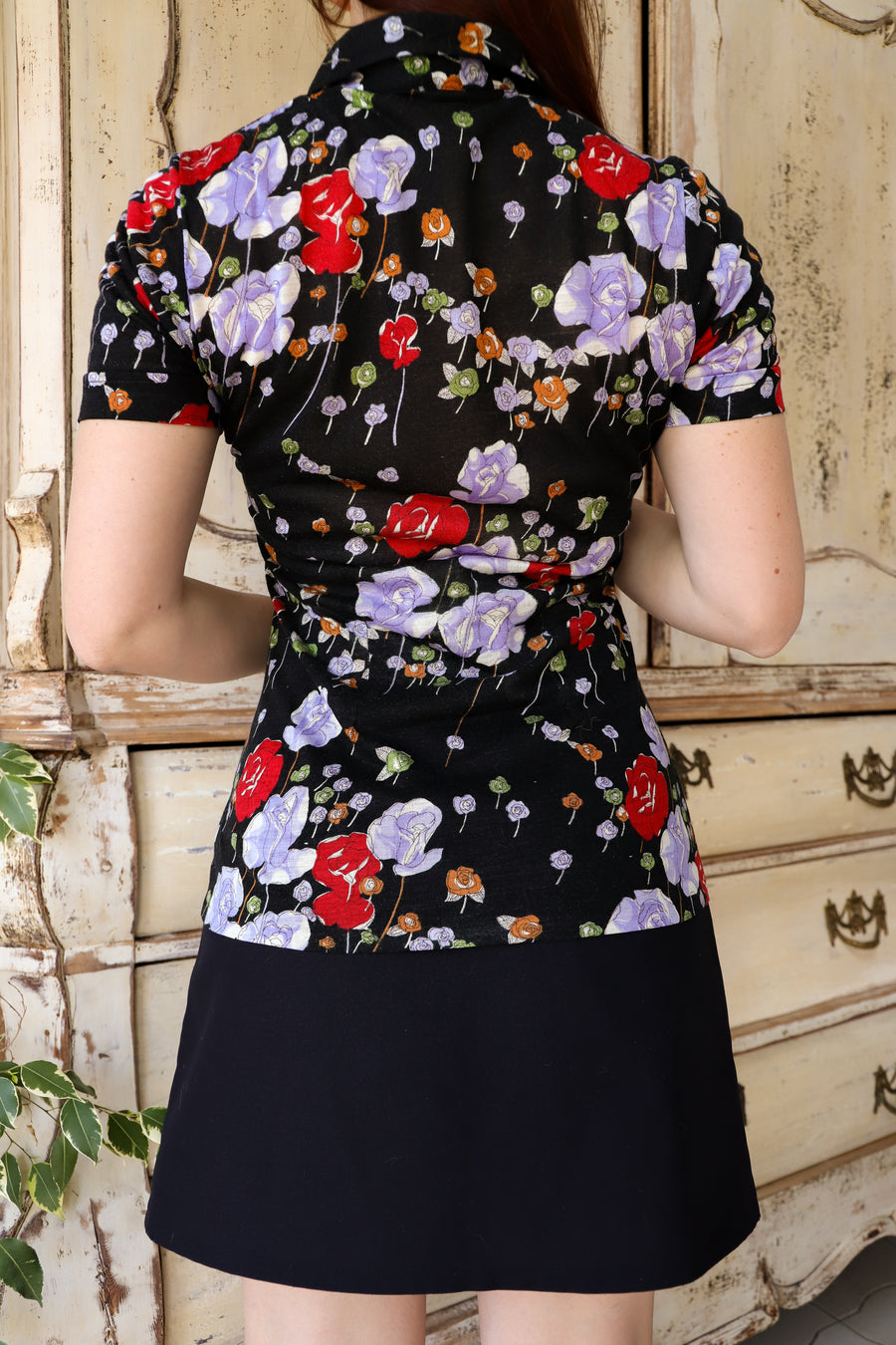 70's Polo tricoté main