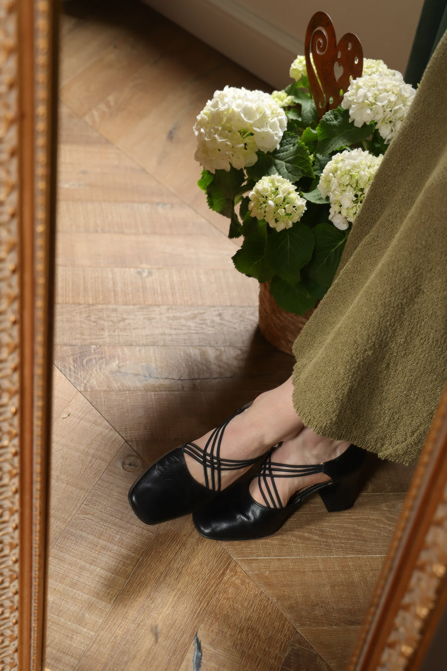 Vintage ballerines talons