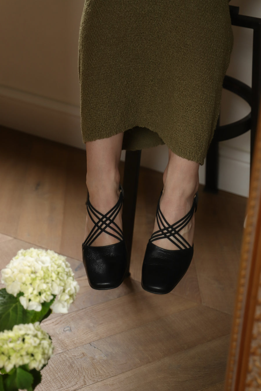Vintage ballerines talons