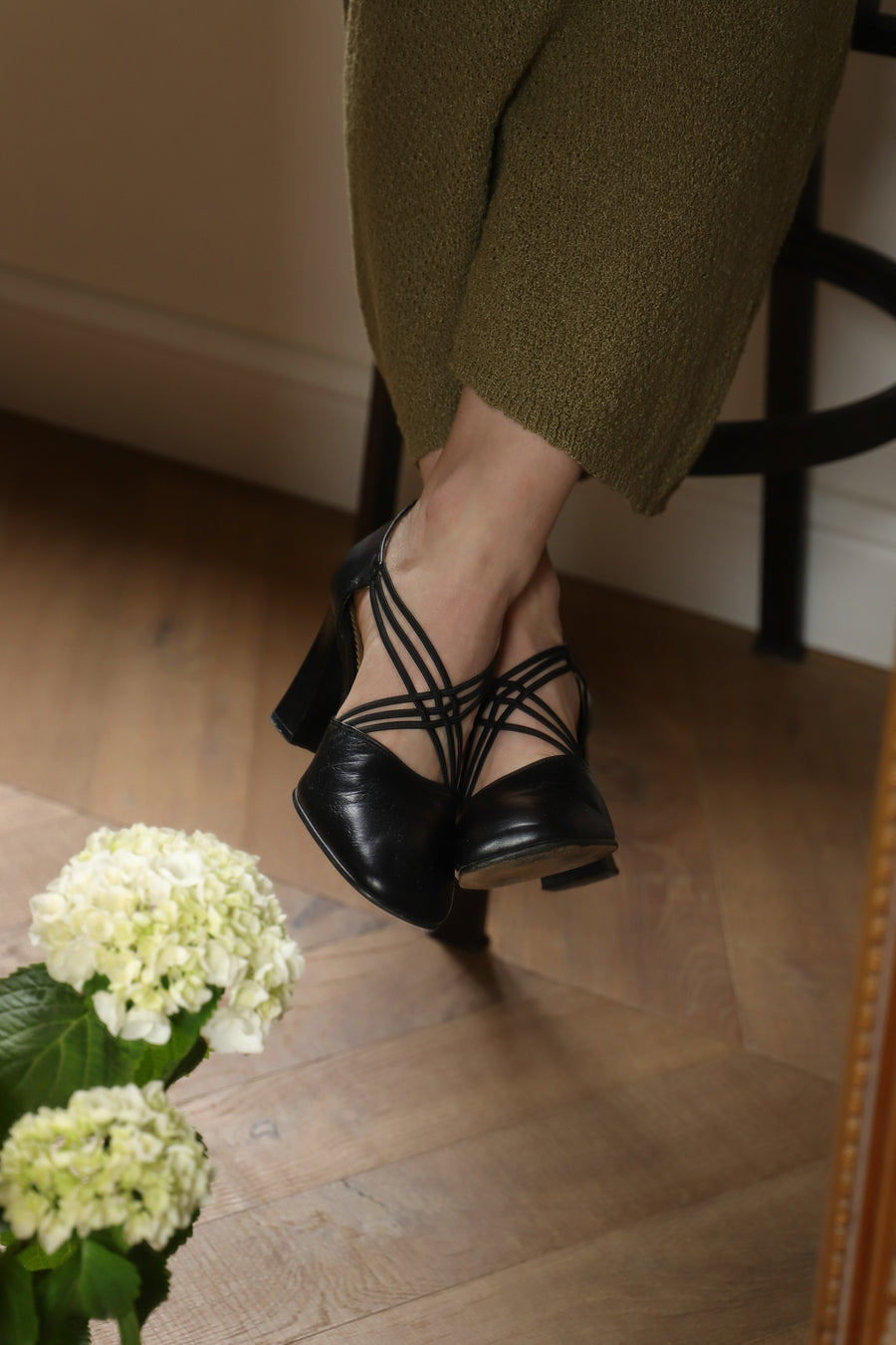 Vintage ballerines talons