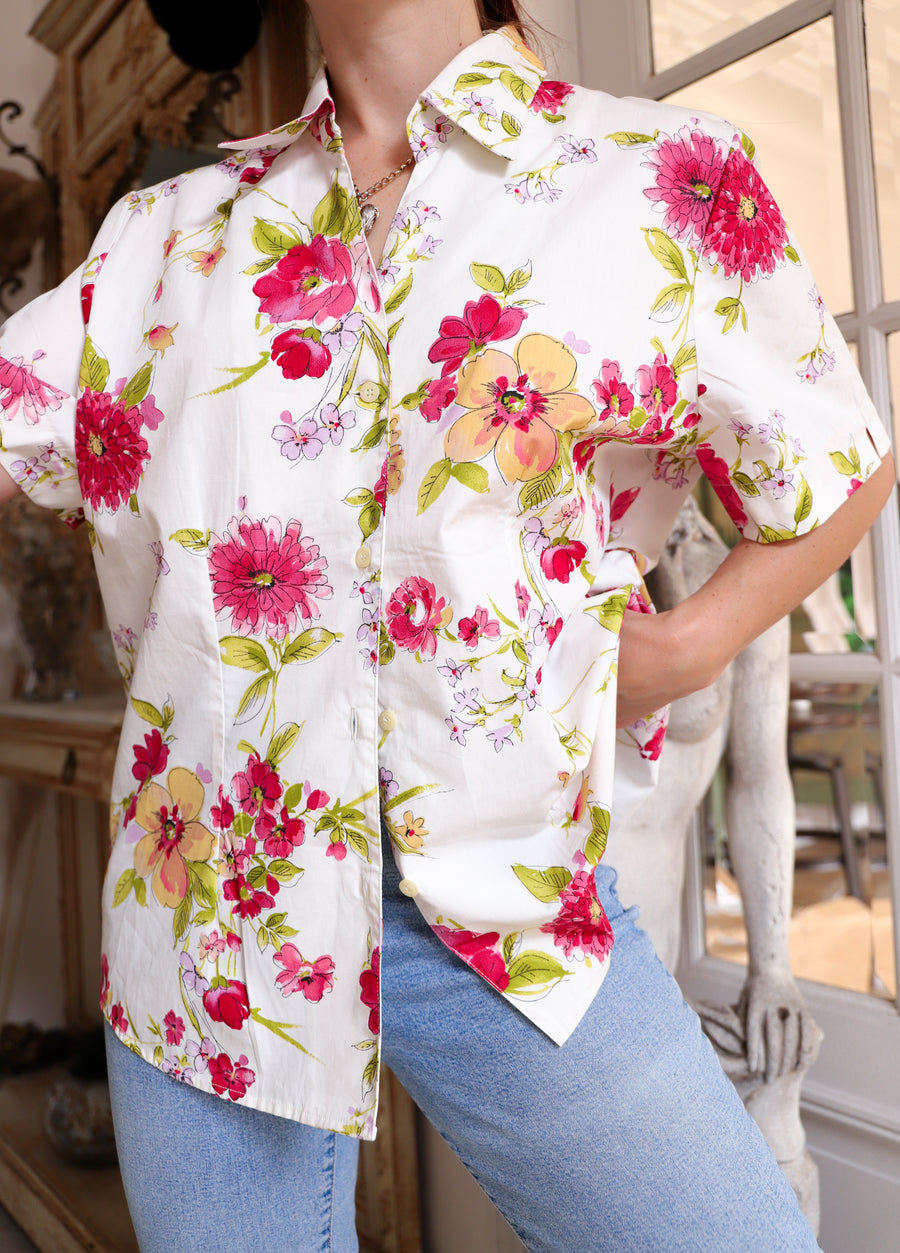 Chemise fleurie
