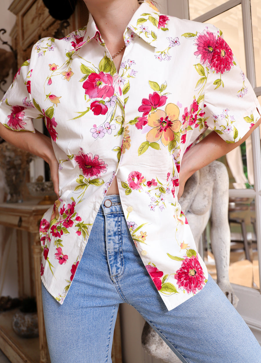 Chemise fleurie