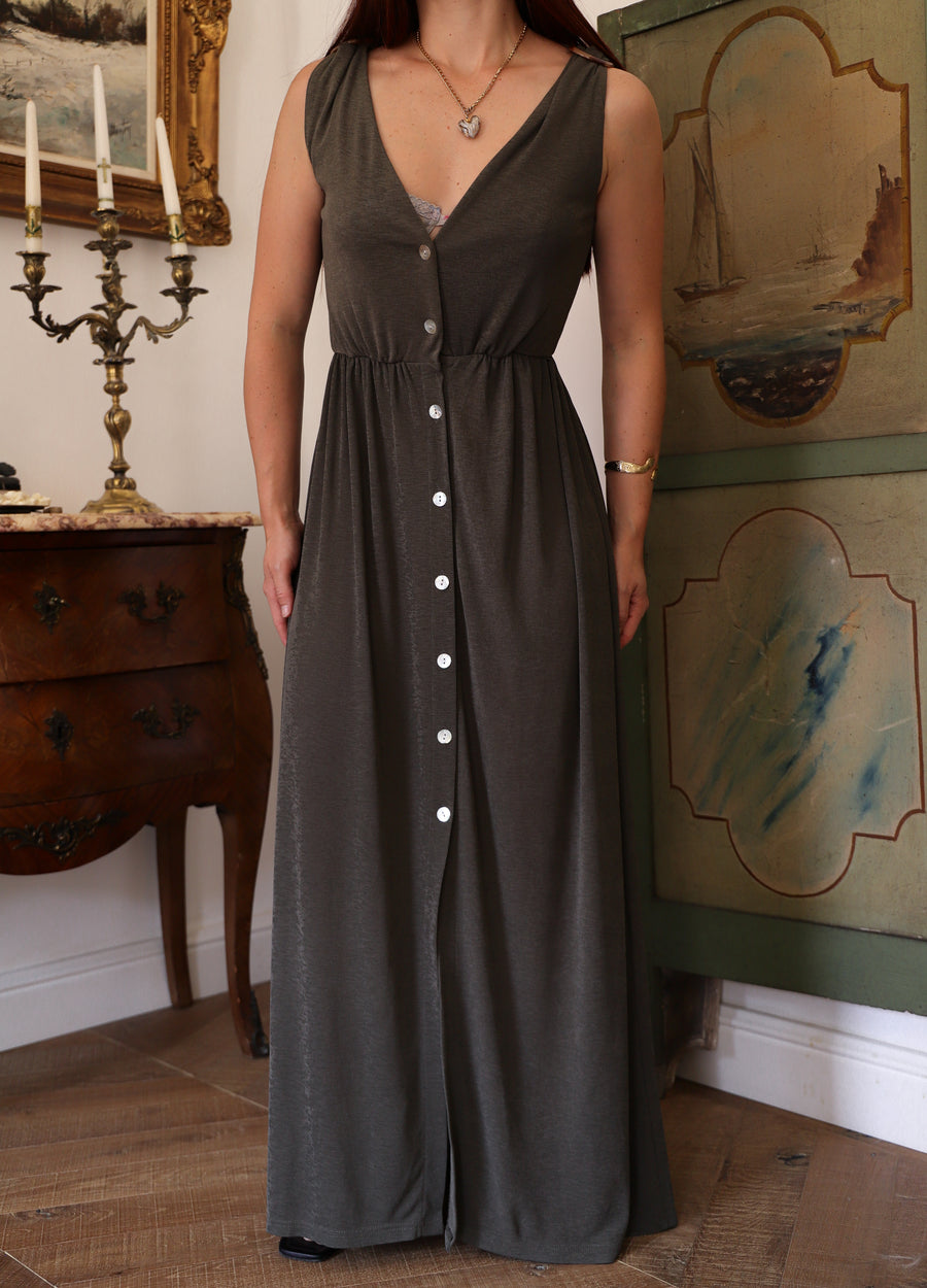 Robe ouverte kaki
