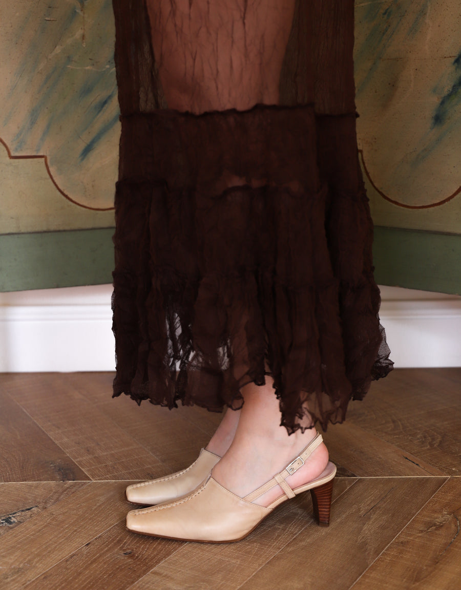90's Sandales cuir