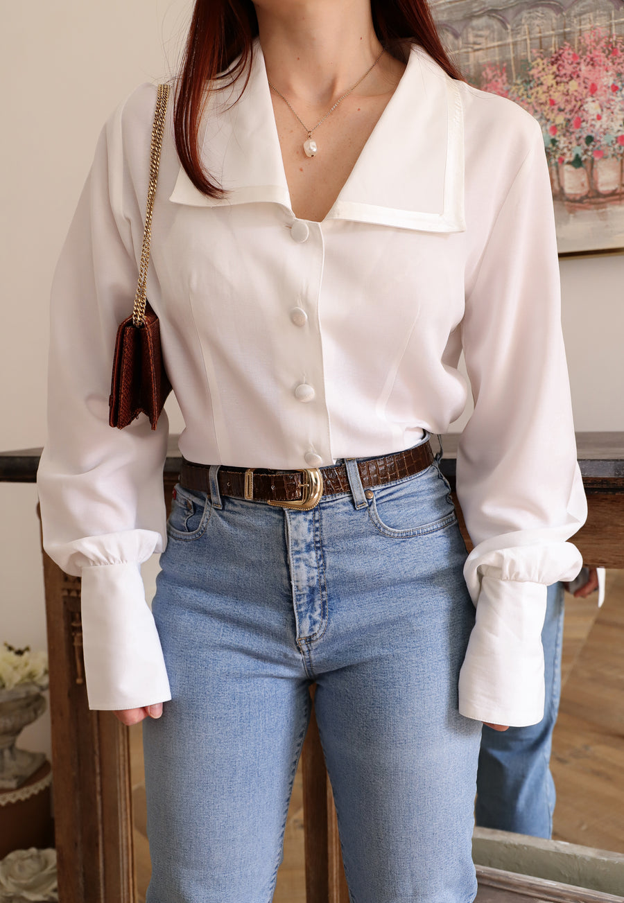 Blouse bimatière