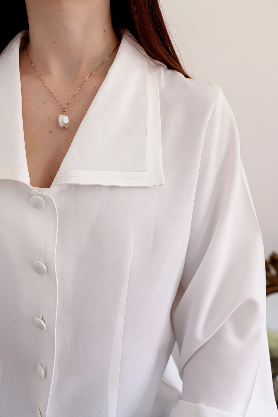 Blouse bimatière