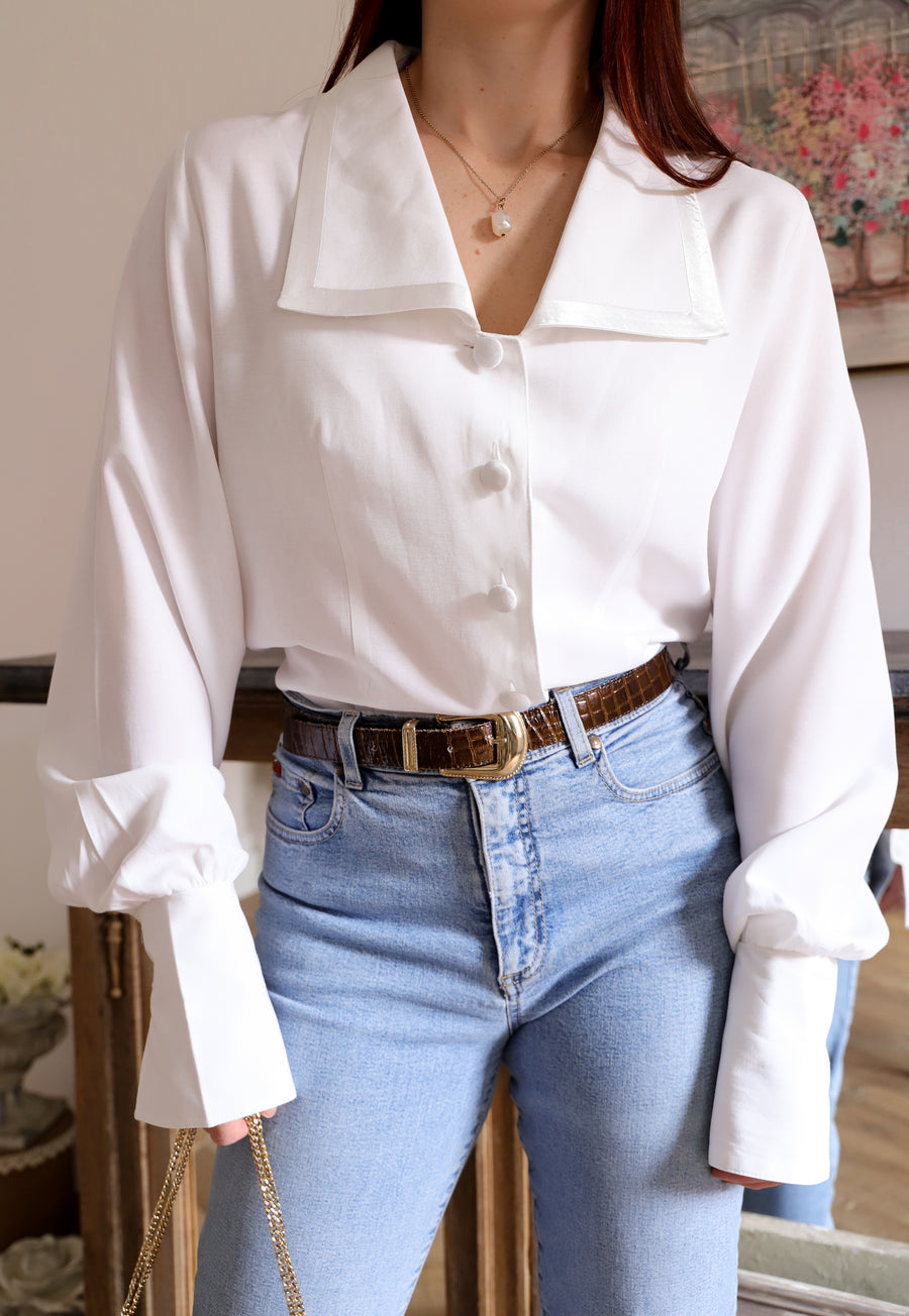 Blouse bimatière